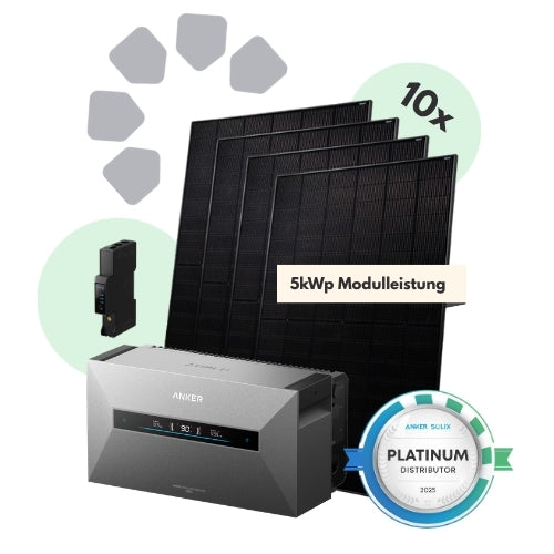 5kWp Anker SOLIX Solarbank Max Komplettset