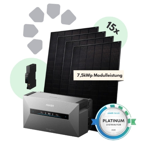 7,5kWp Anker SOLIX Solarbank Max Komplettset