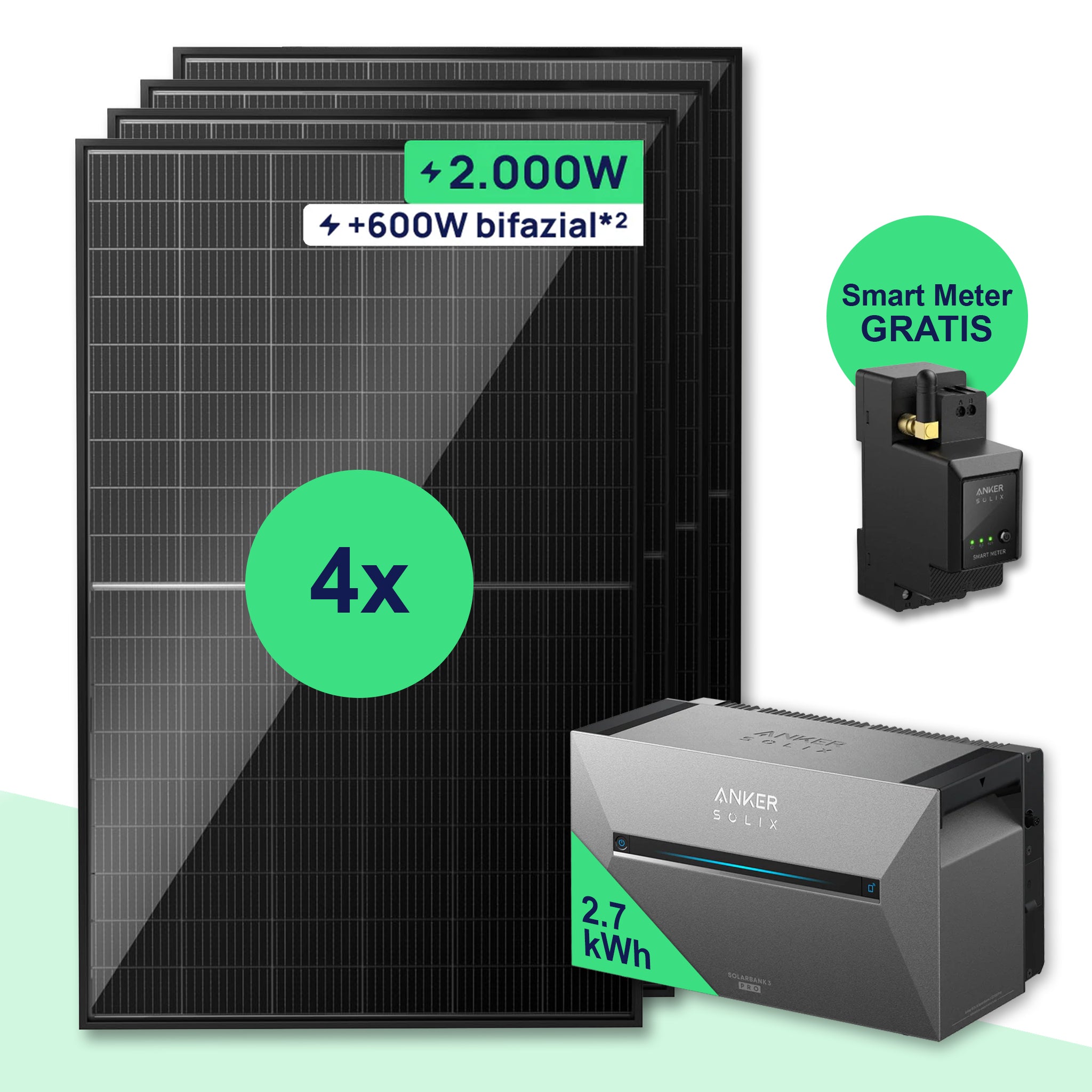 Wattano Starter 2.000 W + Solarbank 3 Pro